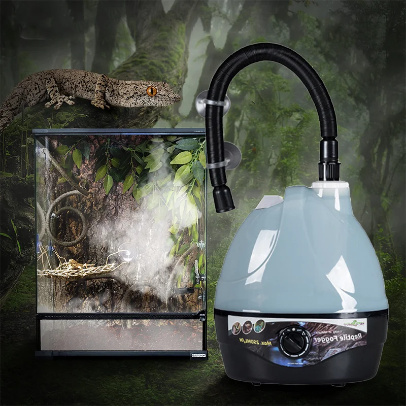 Reptile Humidifier Chameleons Intelligent Spray System Lizards Supplies Amphibian Breeding Box Fogger Automatic Rainforest Mist
