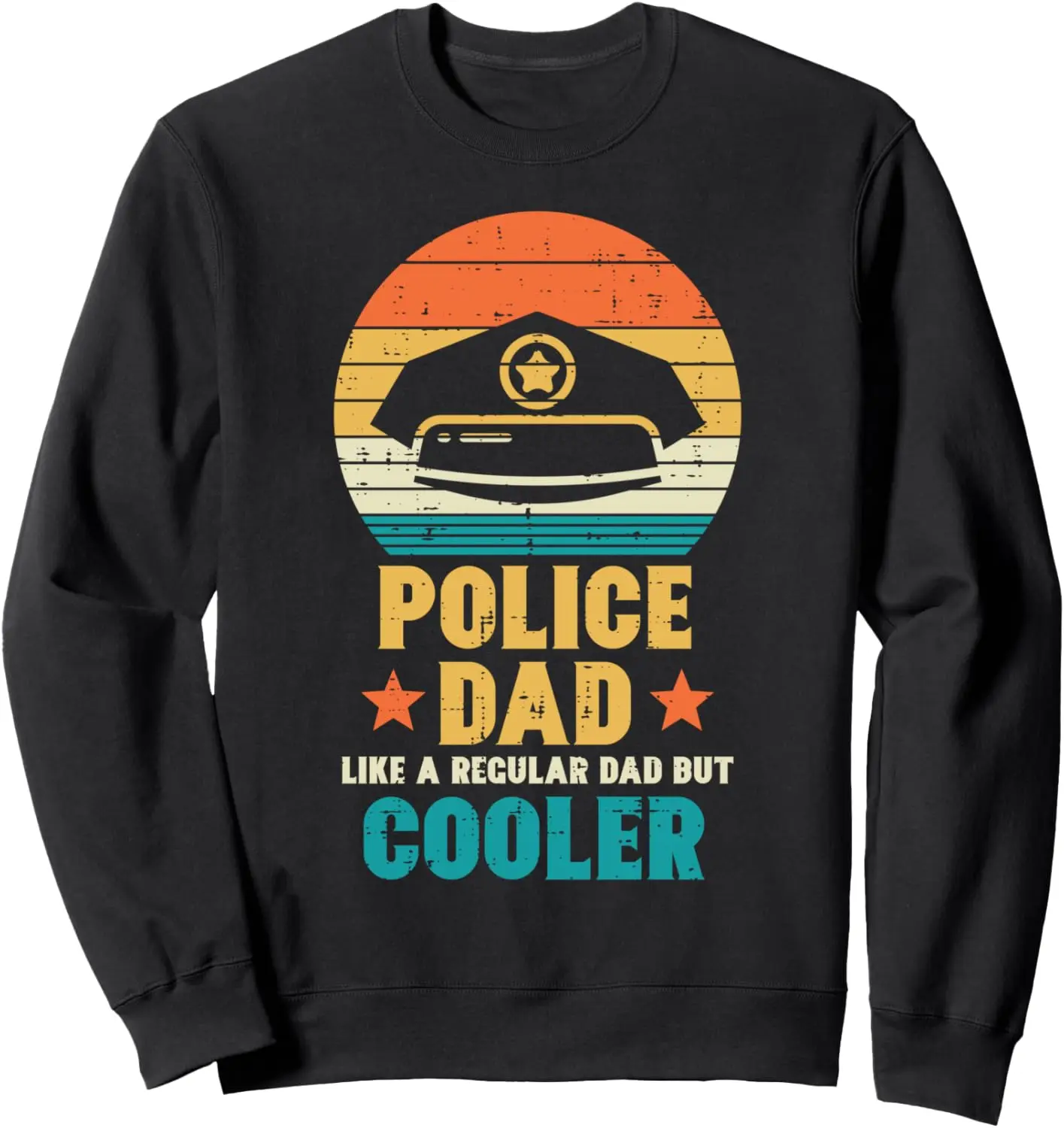 

Мужская толстовка Police Dad Regular, но Cooler Fathers Day Cop Officer