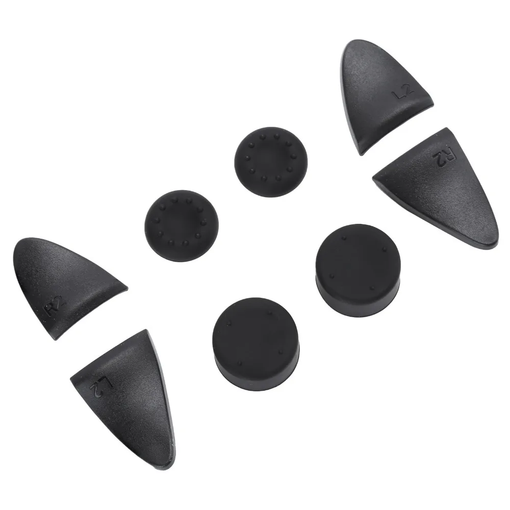 8 in 1 Controller Thumb Grips Silicone Anti-Slip Rocker Cap Soft Comfortable Touch with L2 R2 Button Joystick Cover for PS5