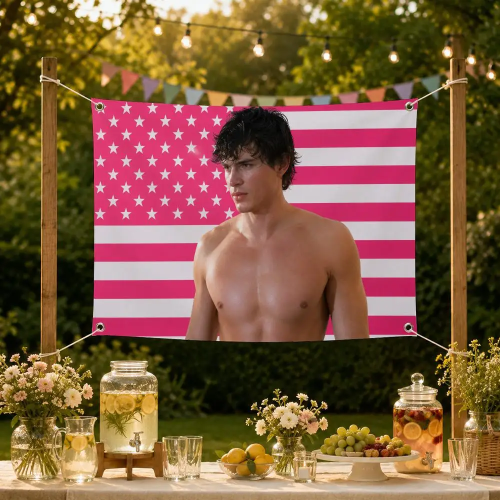 Actor T-Tom Welling Flags Decorative Flag Banner for Garden Yard Porch Patio Lawn Outdoor Home Party Wall Hanging Decor