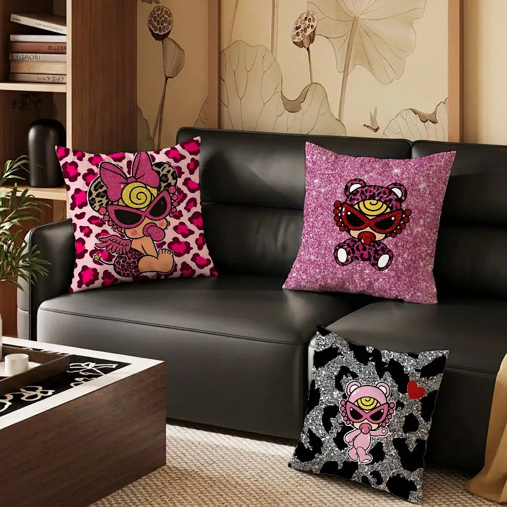 

H-Hysteric Cute M-Mini pillowcase casual style decoration, suitable for home decoration (excluding pillow core)
