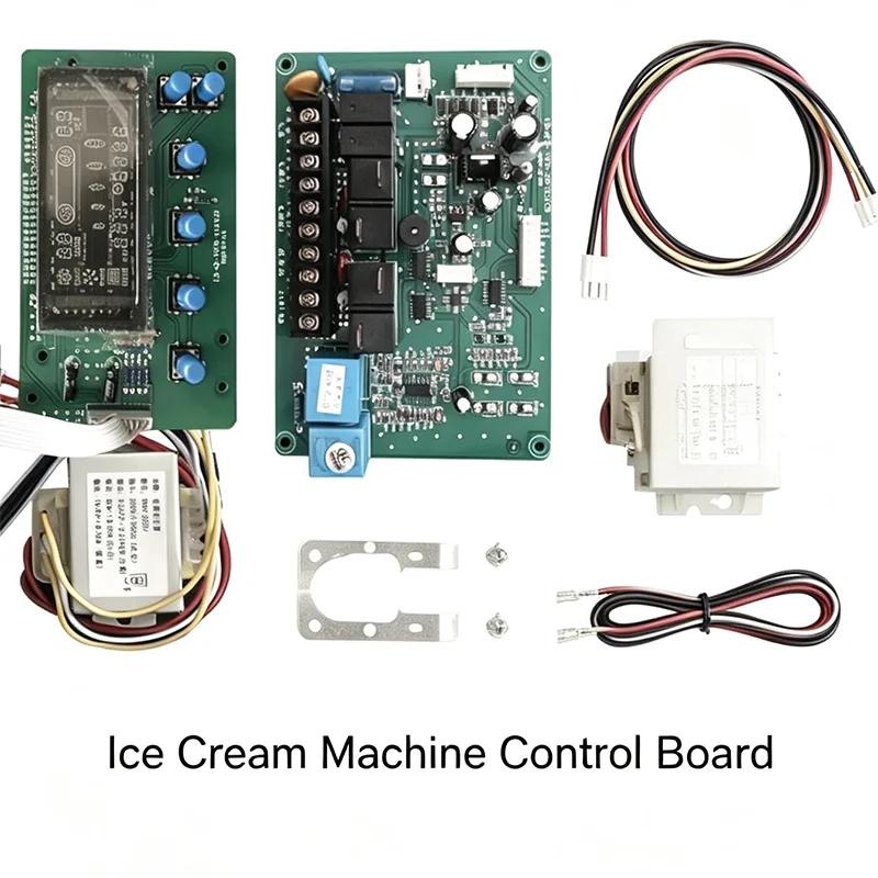 1. Main Motherboard + Display Board + Transformer Combo, Ice Cream Machine Control Circuit Board Replacement Kit
