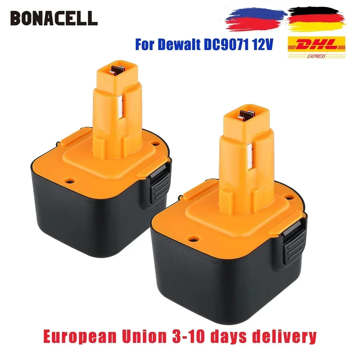 

GO 2 Pack for Dewalt 12V Battery 3.5Ah DC9071 DW9072 DW9071 DE9074 DE9037 DE9071 DE9072 DE9075 12 Volt Battery Cordless Power To