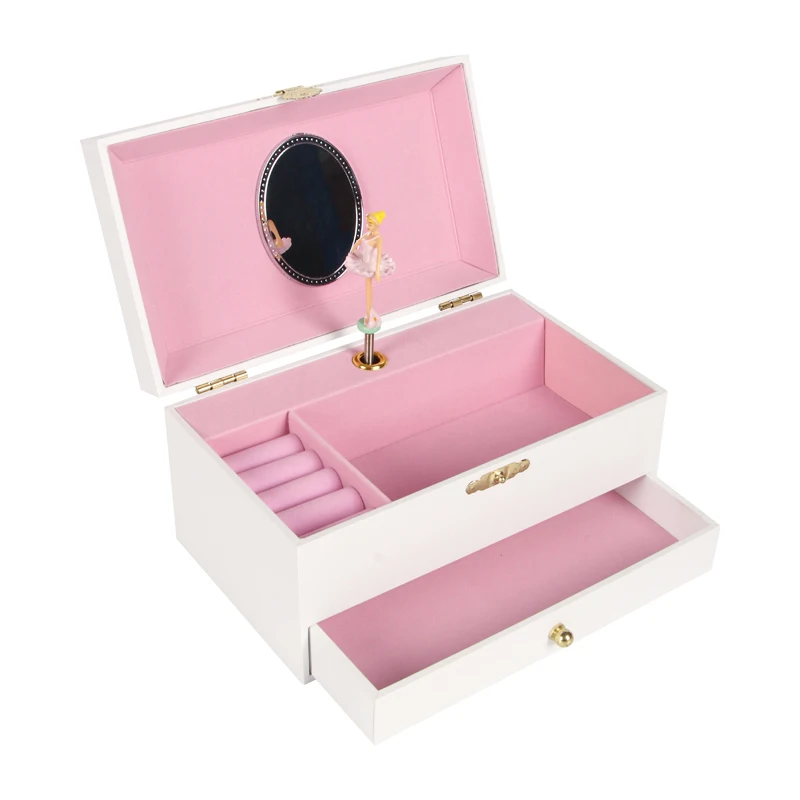 صندوق موسيقى راقصة الباليه الراقص للأطفال من Ever Bright بالجملة صندوق مجوهرات موسيقي