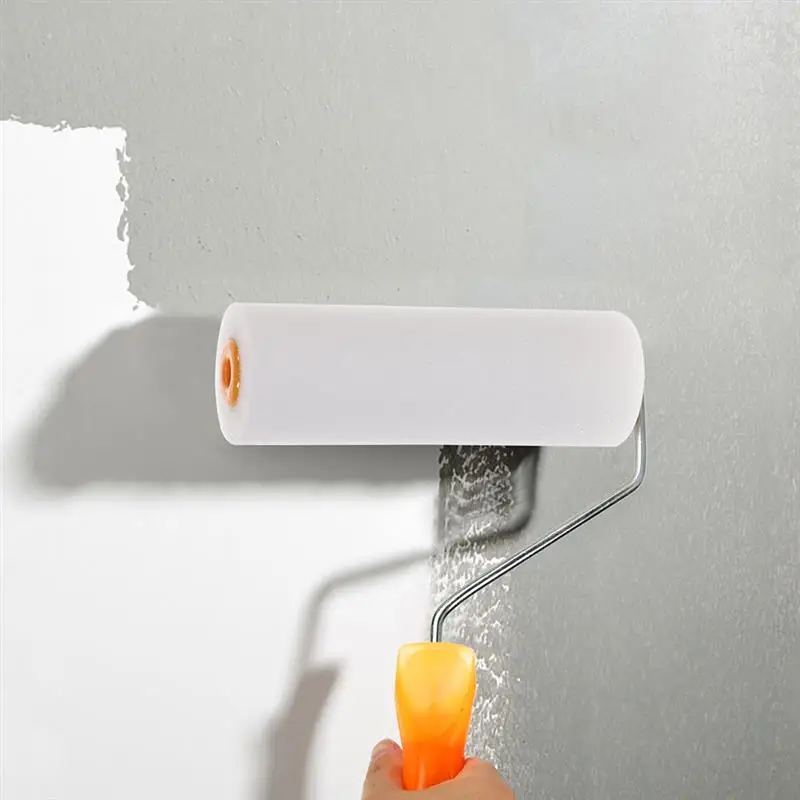 Mini rouleau à peinture avec manchons de couverture en éponge, brosse de remplacement pour réparation à domicile, outil de peinture murale, 10 pièces