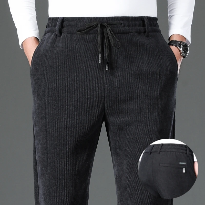 

Thiened Fce Work Trousers Men's Wear Resistant Dir Workwear Autumn Winter Corduroy Men's Pants Faion Urban Sle
