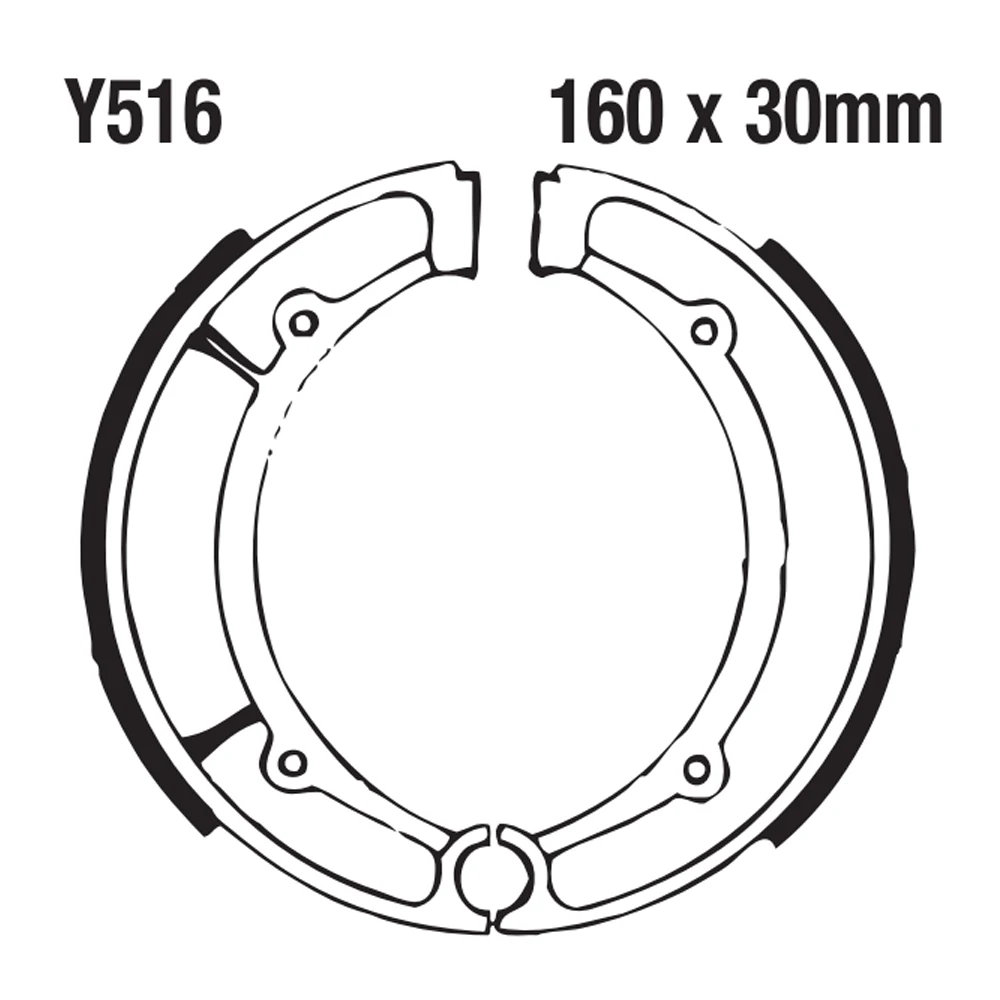 USERX Universal motorcycle brake shoe block brake pad For Y516 YAMAHA YP XS YFM 250 350 400 550 600 big bear grizzly