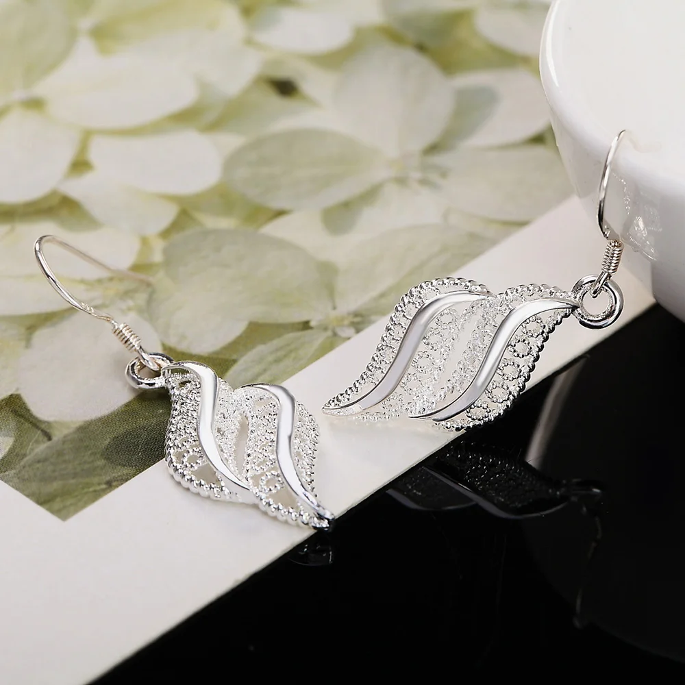 925 Sterling Silver Earrings Conch Hollow Drop Earrings For Women Jewelry Fashion Party and Daily Wear