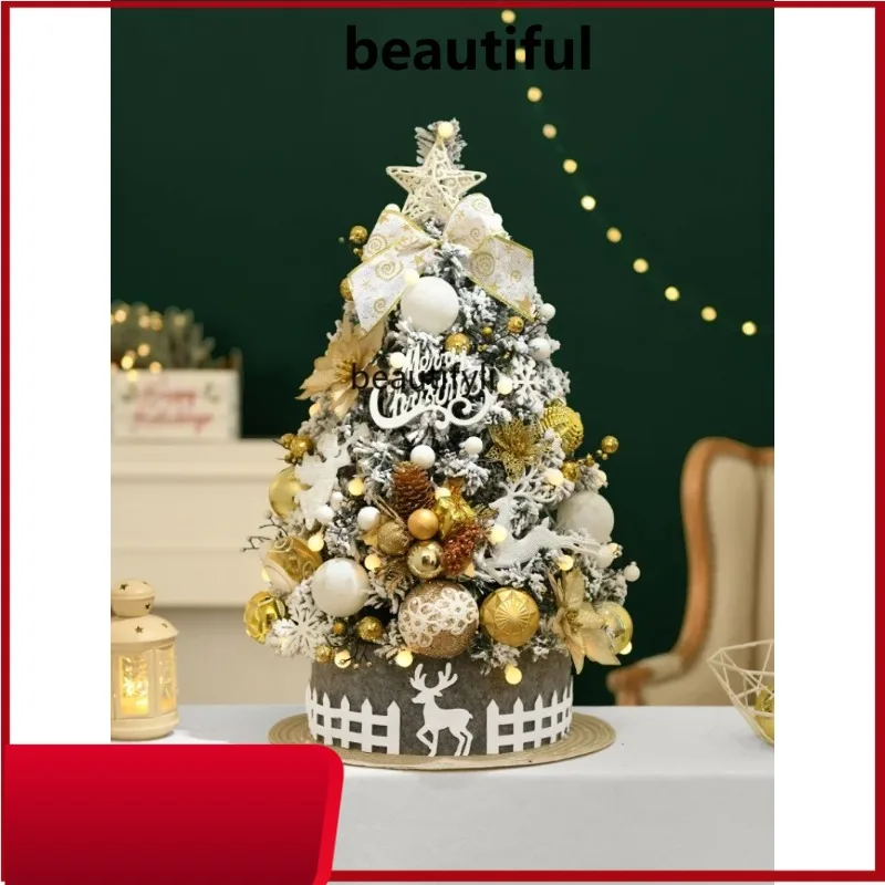 

Christmas Tree Small Snow Tree Creative Mini Desktop Decoration Christmas Decorations H