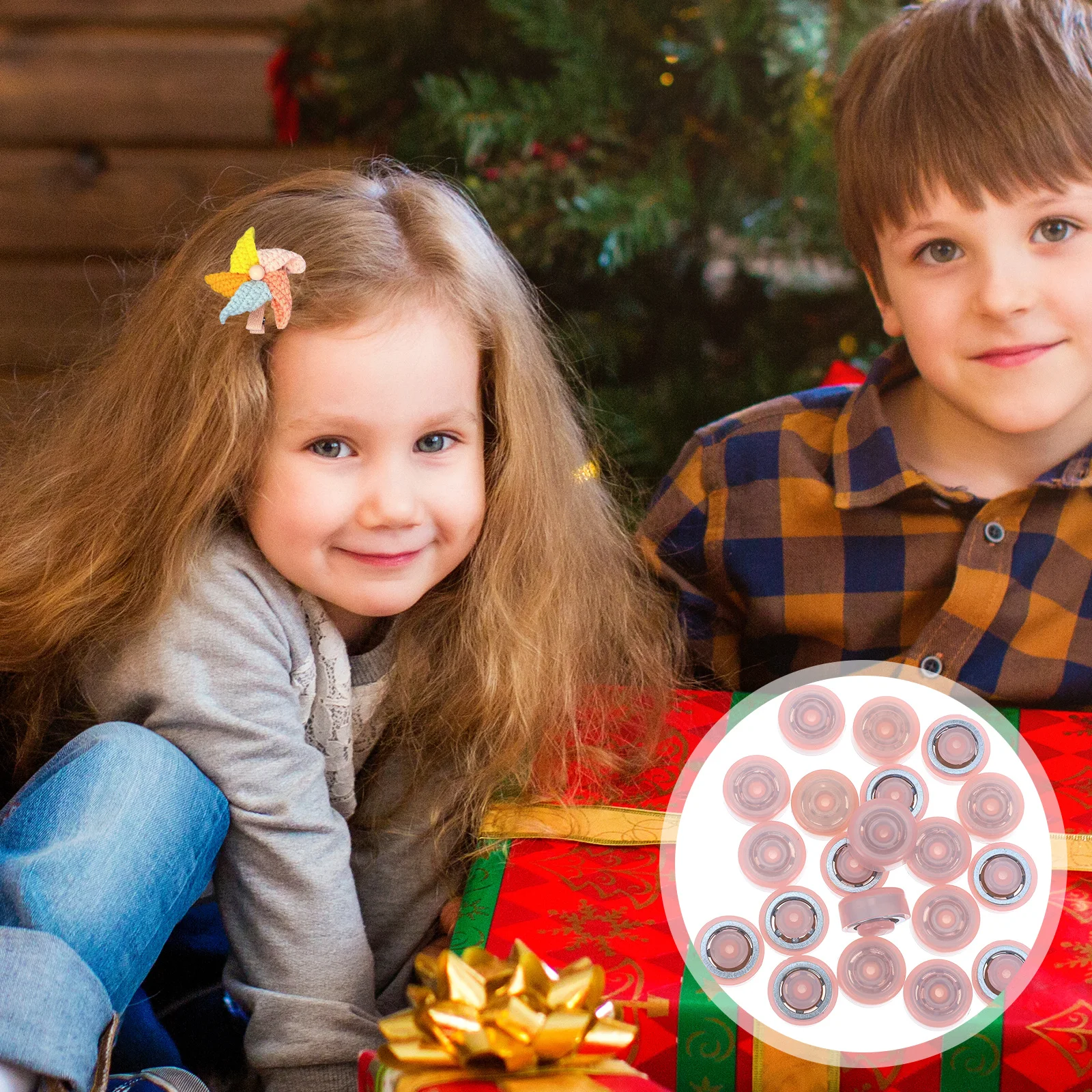 

20pcs Mini Rotary Bearing Base For Diy Hairpin Making Metal Shaft Windmill Hair Accessories Craft Decor Pinwheel Mount Stable