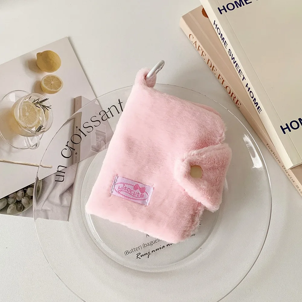 Cute Solid Color Coin Purse Multi-layer Wallet Portable Double Fold Small Storage Bag