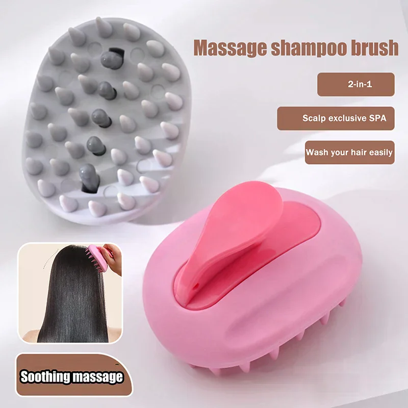 

2-In-1 Shampoo Brush Head Scalp Massage Comb Hair Washing Comb Body Massage Brush Bath Shower Brush Salon Hairdressing Tool