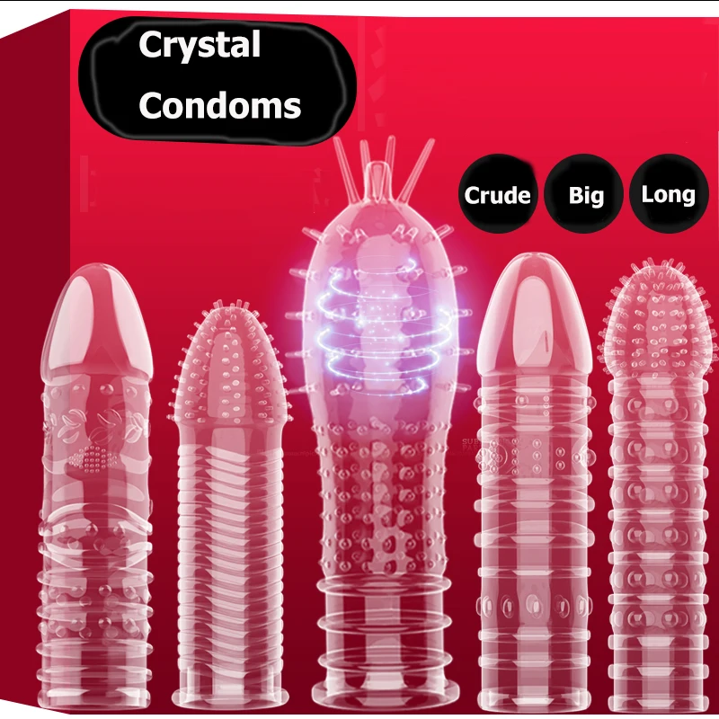 14 Type Male Enlargement Penis Extender Sheath Reusable Condom Enhancer Erection Penis Sleeve Delay Ejaculation Sex Toys for Man