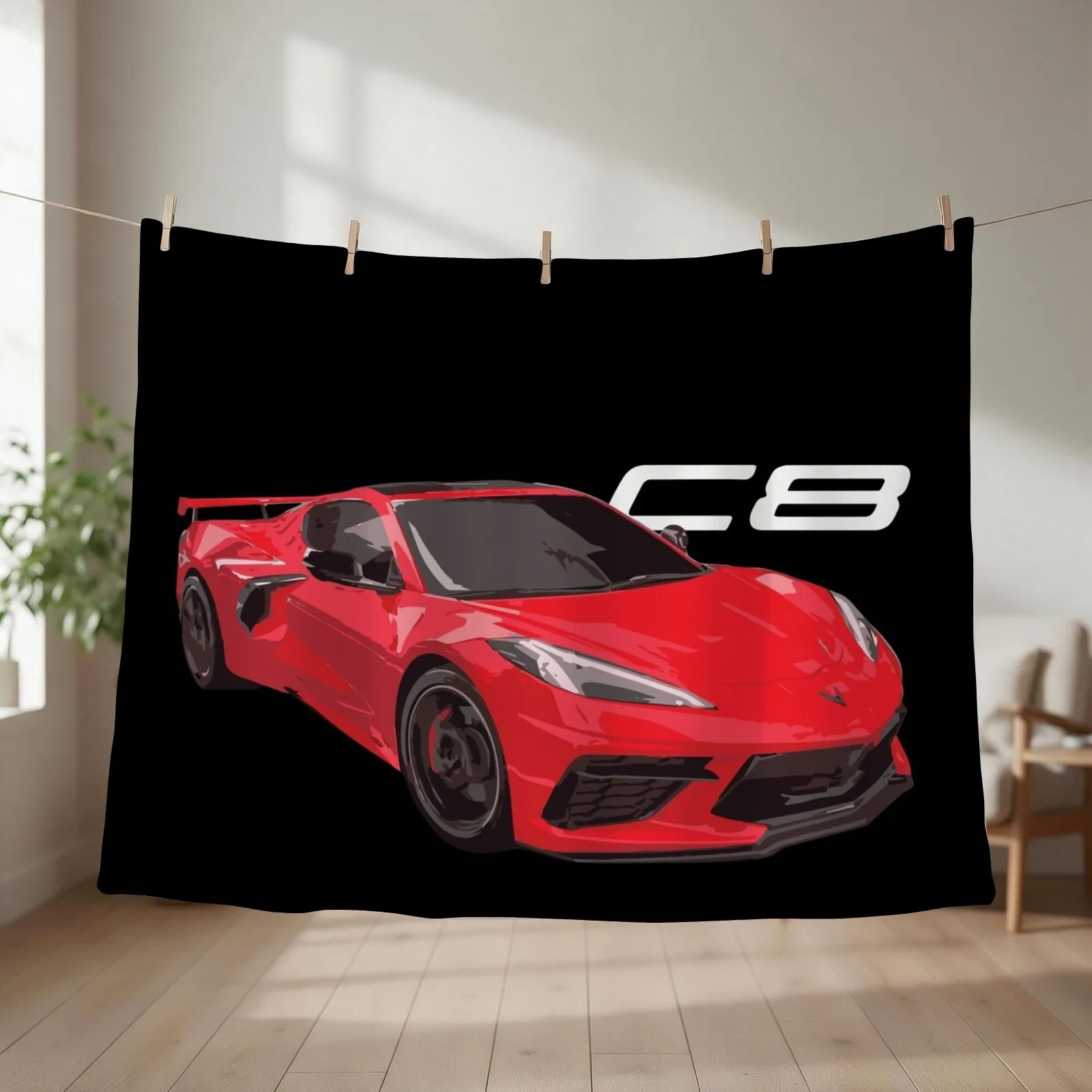 c8 torch red Throw Blanket couch cozy soft plush fuzzy picnic outdoor blanket