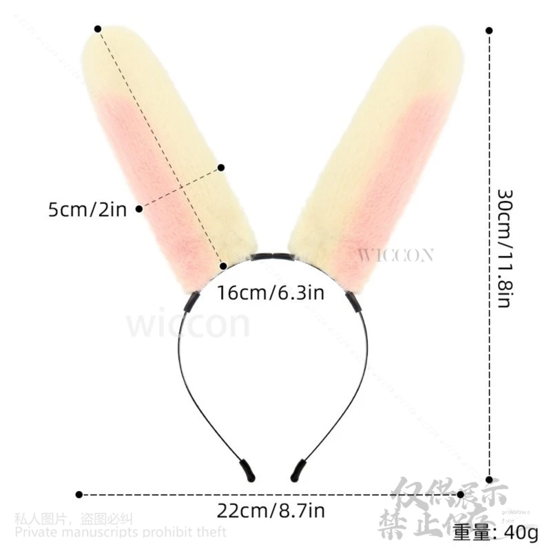 Anime Kawaii Cos Pelztier Kostüm Pelzanzug Tier Kaninchen Katze Ohren Kopfbedeckung Lolita Stirnband Zubehör Mädchen JK DK Angepasst