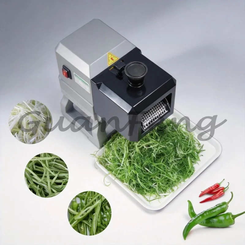 Commercial Multifunctional Vegetable Shredder Machine for Scallion, Celery, Bell Pepper and Green Bean Shredding
