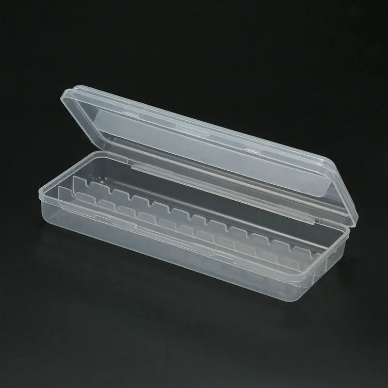 Caja para uñas con 10/12/20/30 agujeros, herramientas de exhibición de brocas para uñas, soporte para brocas, caja de almacenamiento transparente para acceso a limas rotativas eléctricas, 1 Uds.