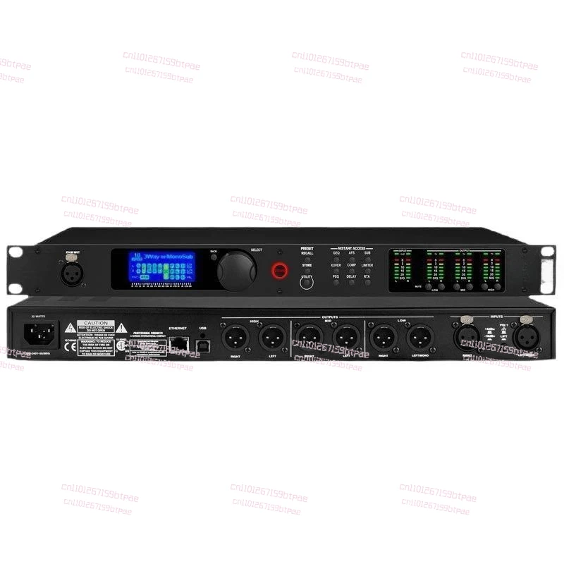 Professional Digital Audio Processor Large Stage Performance Audio Line Array Divider Effect Device