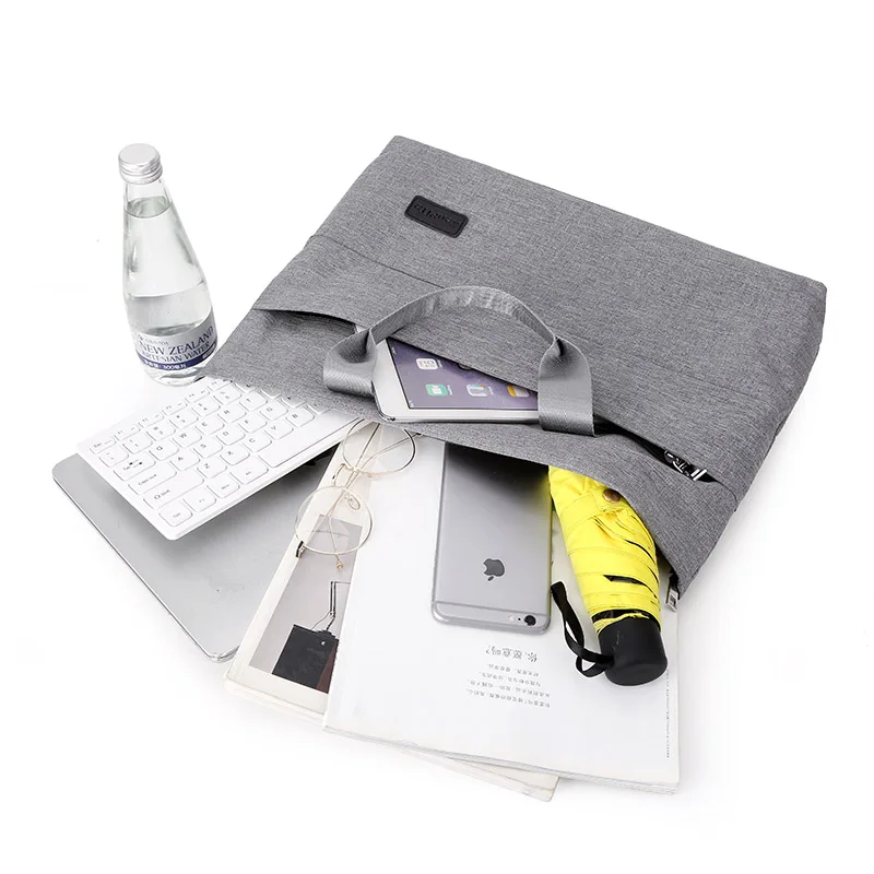 حقيبة كمبيوتر محمول مقاس 14 بوصة، خفيفة الوزن، سعة كبيرة، مقصورات متعددة، مناسبة للرجال والنساء، حقيبة حمل الأعمال #4