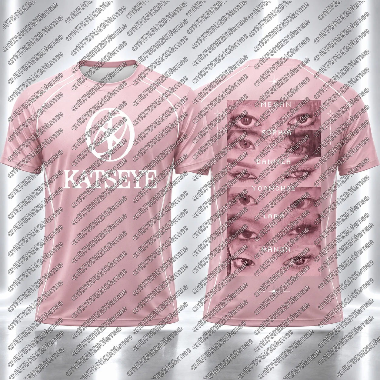 Sommer-Musikfestival-Essential KATSEYE Grafik-T-Shirt für Damen 2026 Neues Konzert-Merch Street-Style Lässiges Kurzarm-T-Shirt – Detail 8