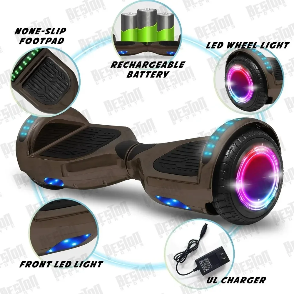 Newest Generation Electric Hoverboard Dual Motors Two Wheels Hoover Board Smart Self Balancing Scooter with Built-in Bluetooth