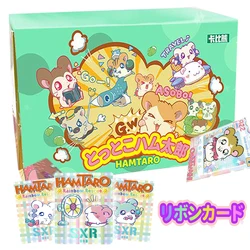 Authentique collection de cartes Hamtaro pour enfants, dessin animé mignon, animaux de compagnie Hamsters, exquis, édition limitée, proximité à la main, jouets cadeaux