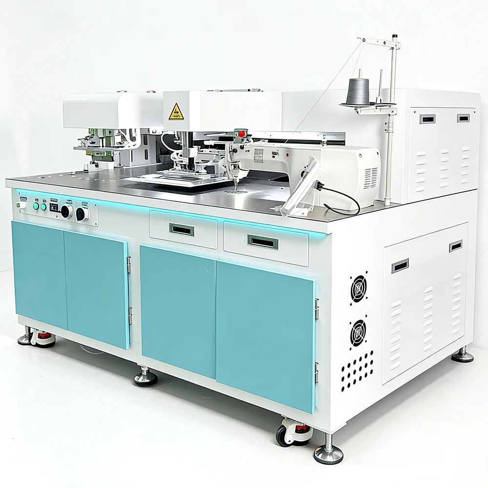 Programmable Automatic Zipper Sewing Machine Laser Pocket Open Pocket Welting Stitching Machine