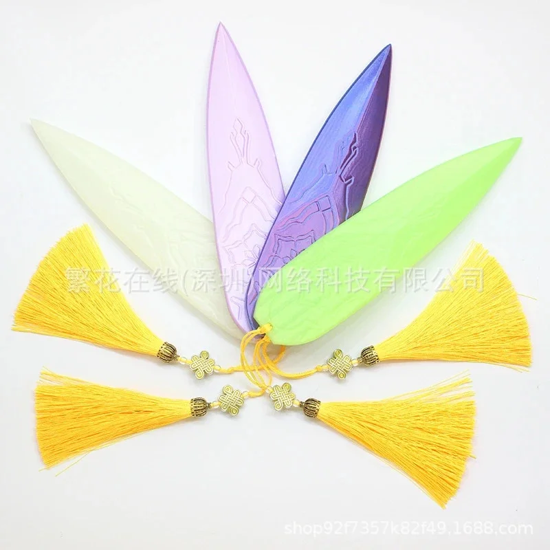 

Cosplay Prop Daggers Colorful Kpop Demons Hunters Zoey Resin Sword With Tassel Decorative Fantasy Costume Party Role Play Gift