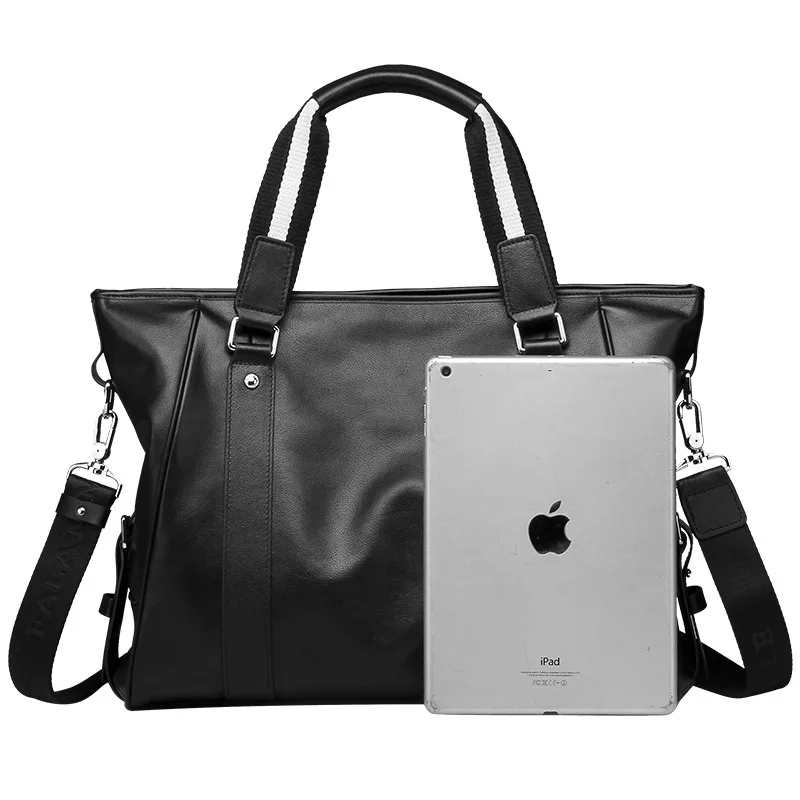 Borsa a tracolla autentica Borse da uomo in pelle Borsa per laptop stile orizzontale Viaggio d'affari da uomo Valigetta di grande capacità Sacoche Homme