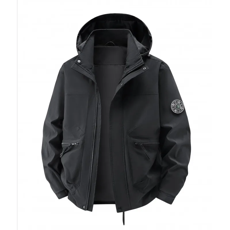High-Quality Fashionable Men's Jacket Autumn Casual Workwear with Multiple Pockets Stylish And Versatile Outerwear