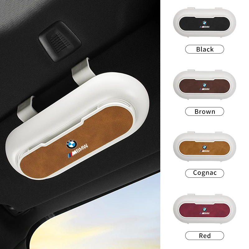 Car Sun Visor Glasses Case Sunglasses Holder Organizer Box For BMW X1 X3 X5 X6 G30 X4 G20 E46 E90 E60 F10 F30 F20 F40 E39 E36