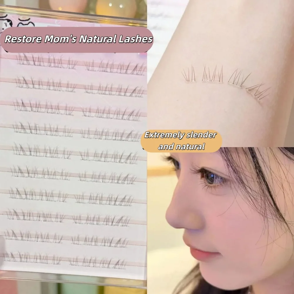 1 Box of 80 Natural Wild Style Eyelashes, Soft and Realistic Lower False Eyelashes, Supernatural Lower Eyelashes