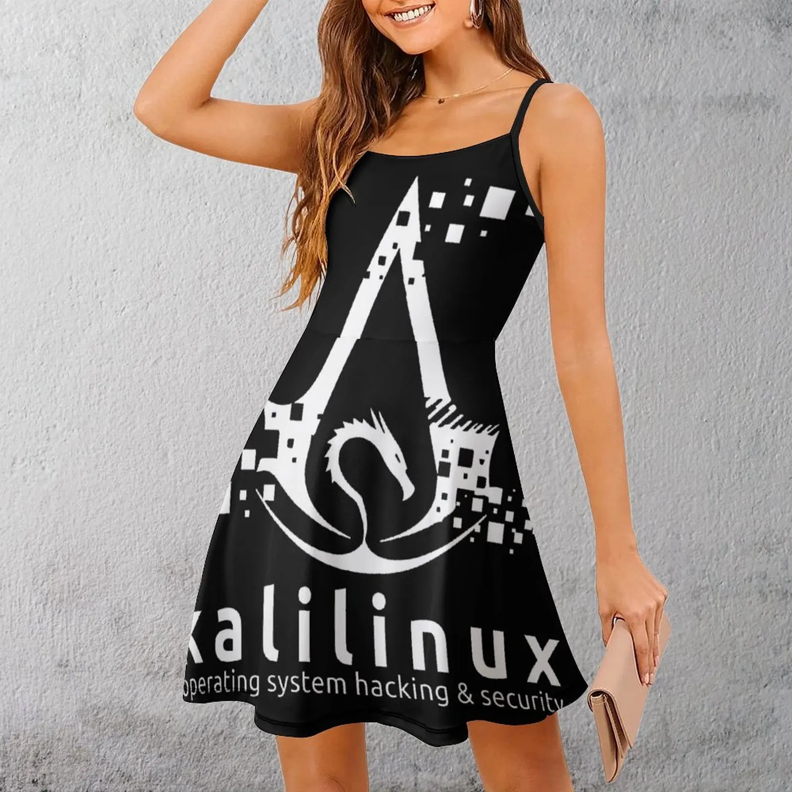 Kali Linux Operating System Hacking And Security Women's Sling Dress Humor Graphic The Dress Classic Sexy  Woman's Gown Cocktail