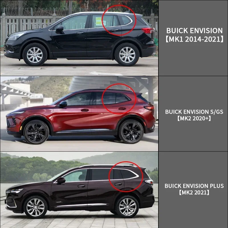 Fit for BUICK ENVISION /PLUS/S/GS Window visor Car Sun Rain Guard Vent Shade Deflector Wind Weathershield Trim Accessories
