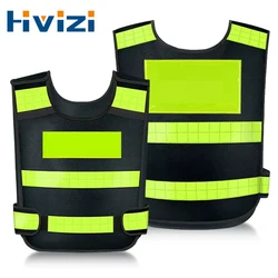 NEW Yellow Tactic Security Patrol Vest Hi Viz Industry Door Staff Workwear Safety Clothing High Visibility Night Reflective