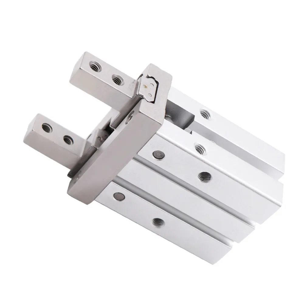MHZ2 6D 10D 16D 20D 25D 32D 40D Double Parallel Style Pneumatic Air Gripper Cylinder Aluminium Clamps Bore 10-40mm Grab