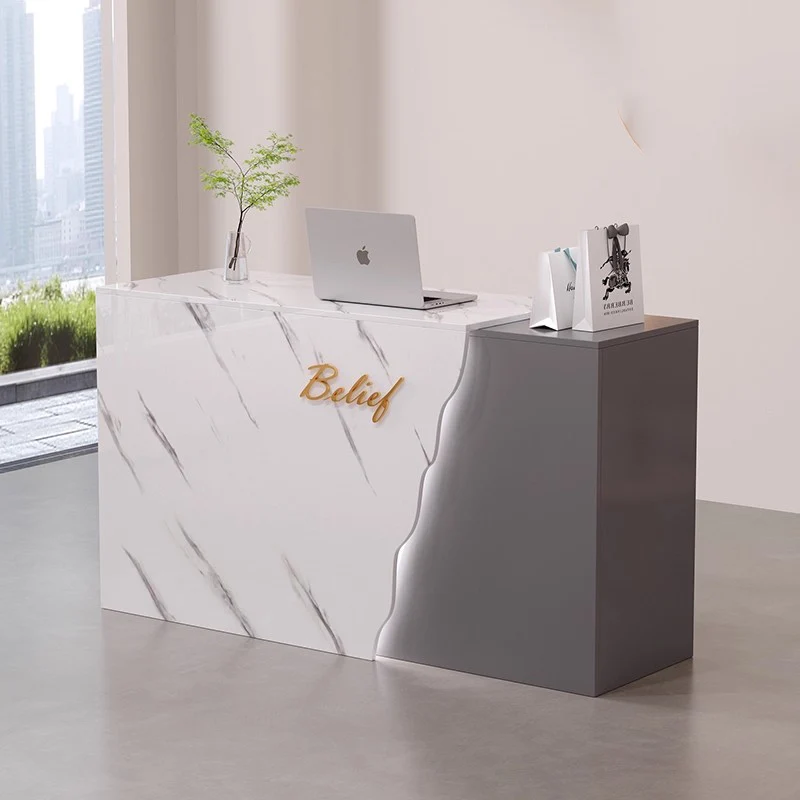 

Hair Salon Office Reception Desks Beauty Modern Decorations Display Hotel Reception Desk Counter Simple Modern Office Furniture