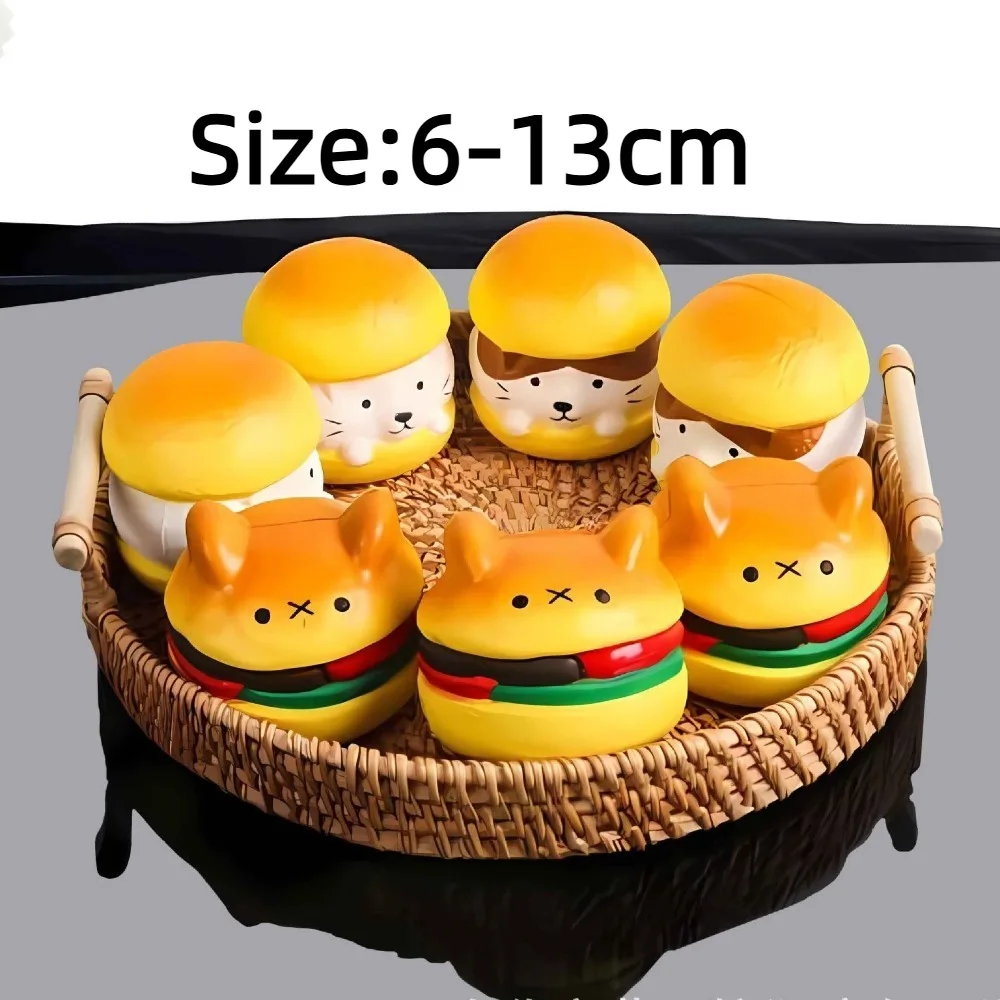 Slow Rising Food Series Squeeze Toy Simulation Animal Bread Soft Toast Stress Relief Toys Abreact PU Relief Relax Toys