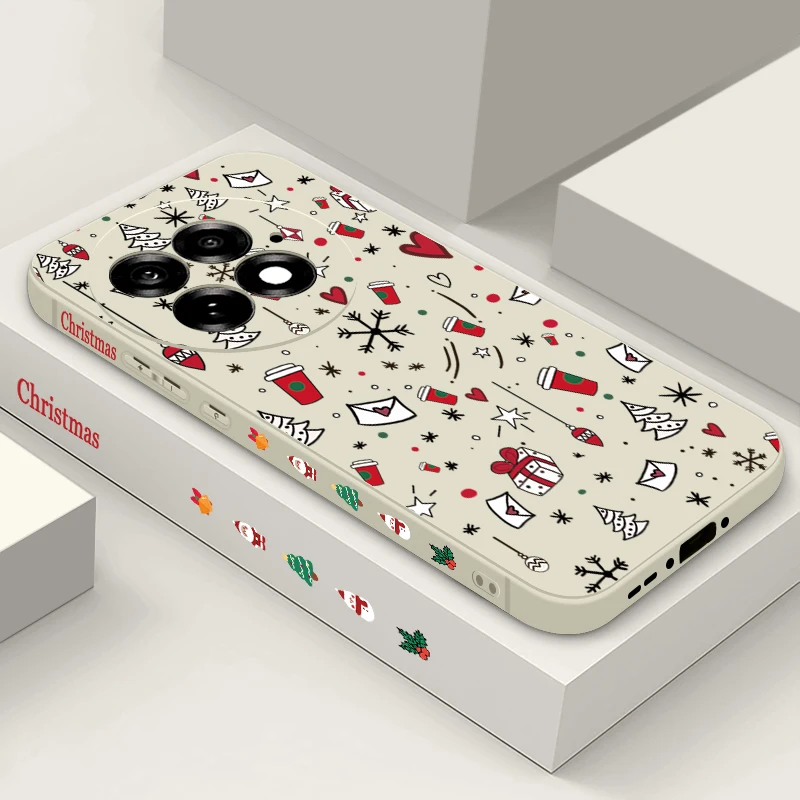 Coque de téléphone à motif cadeau de noël, étui en Silicone TPU souple et mince pour OnePlus Ace 5 13 12 13R 12R 11R Nord 5 5G, 3 2