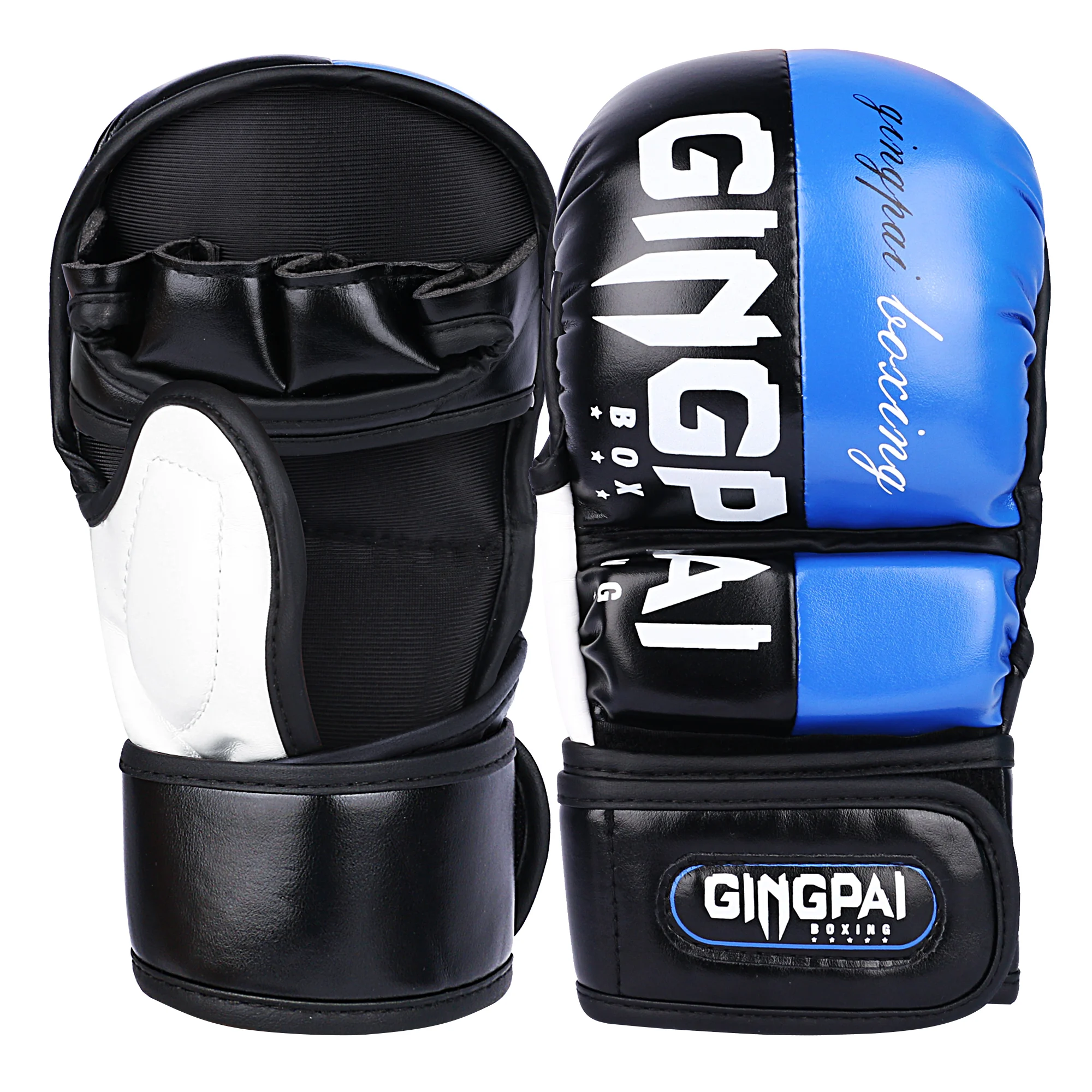 Professionelle MMA Halbfinger-Kampfboxhandschuhe, verdickte Sanda Free Fighting Mixed Martial Arts Trainingshandschuhe – Detail 9