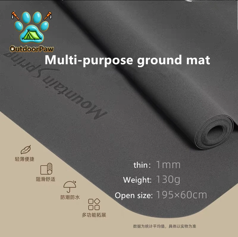 Mountain Spring Ultralight Waterproof Camping Pad, Picnic Mat, Foldable Tent Footprint for Outdoor Hiking