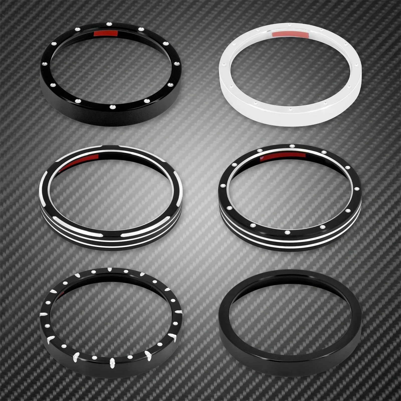 Motorcycle Speedometer Trim Bezel Ring Burst Cover Aluminum For Harley Touring Road King Sportster XL883 1200 Dyna FXDBC FLSTF