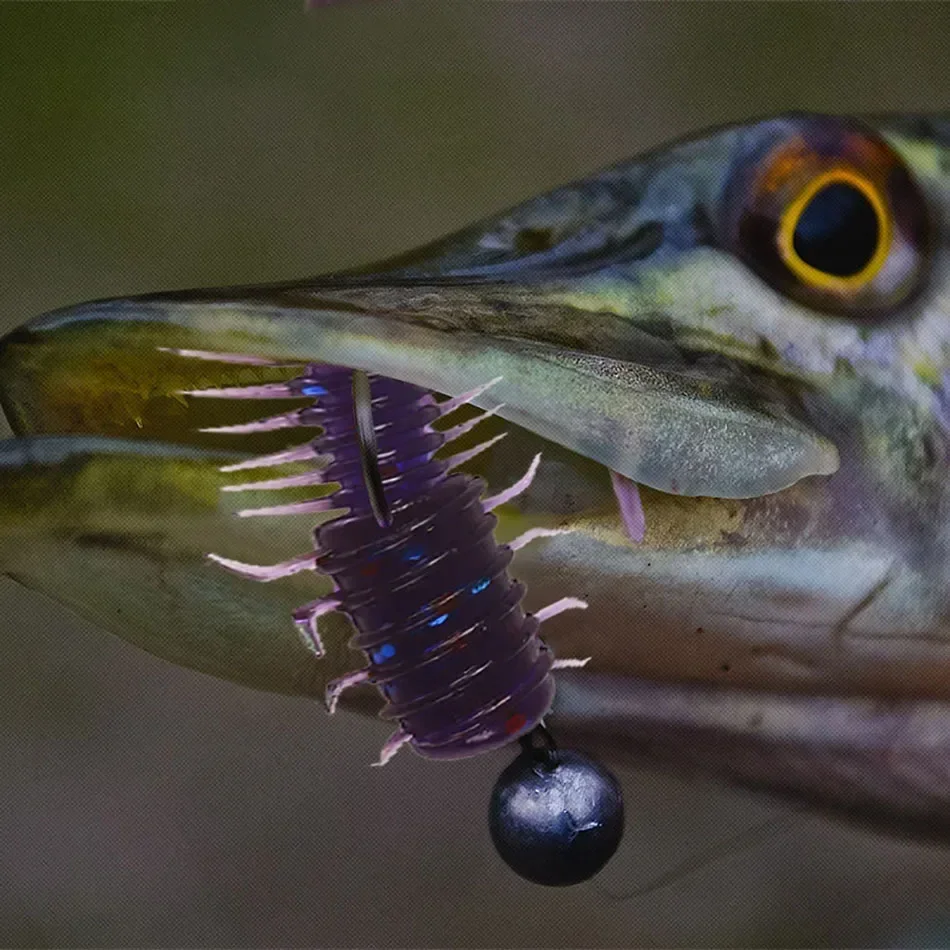 10-200 stücke Slug Weiche Köder 4,5 cm Locken faden Drop Shot Künstliche Köder Angeln Wurm Silikon Minnow Swimbait Jigging köder Bass – Detail 9