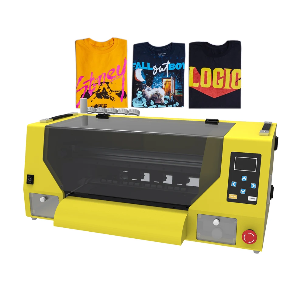 

Metal Desktop Multifunction Printer A3 30CM DTF Printer Dual Printhead Inkjet Garment Graphic Thermal transfer Printer