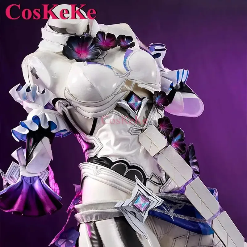 CosKeKe Kiana Kaslana Cosplay Game Honkai Impact 3 Costume Sweet Elegant Uniform Dress Halloween Party Role Play Clothing S-XXL