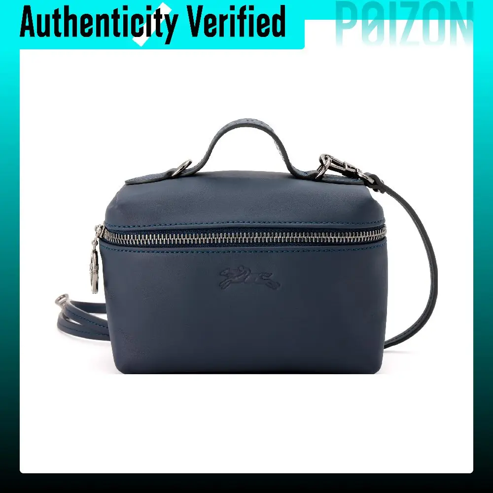LONGCHAMP Le Pliage Xtra Cow Leather Crossbody Bag Handbags Mini Women's Marine Blue 10187987556