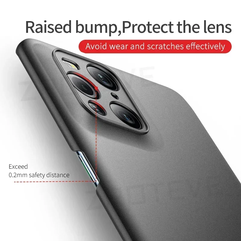 For Find X3 Pro Case ZROTEVE Slim Frosted Hard PC Cover For Oppo Find X5 Pro X2 Lite X3 Neo FindX5 FindX3 Shockproof Phone Cases