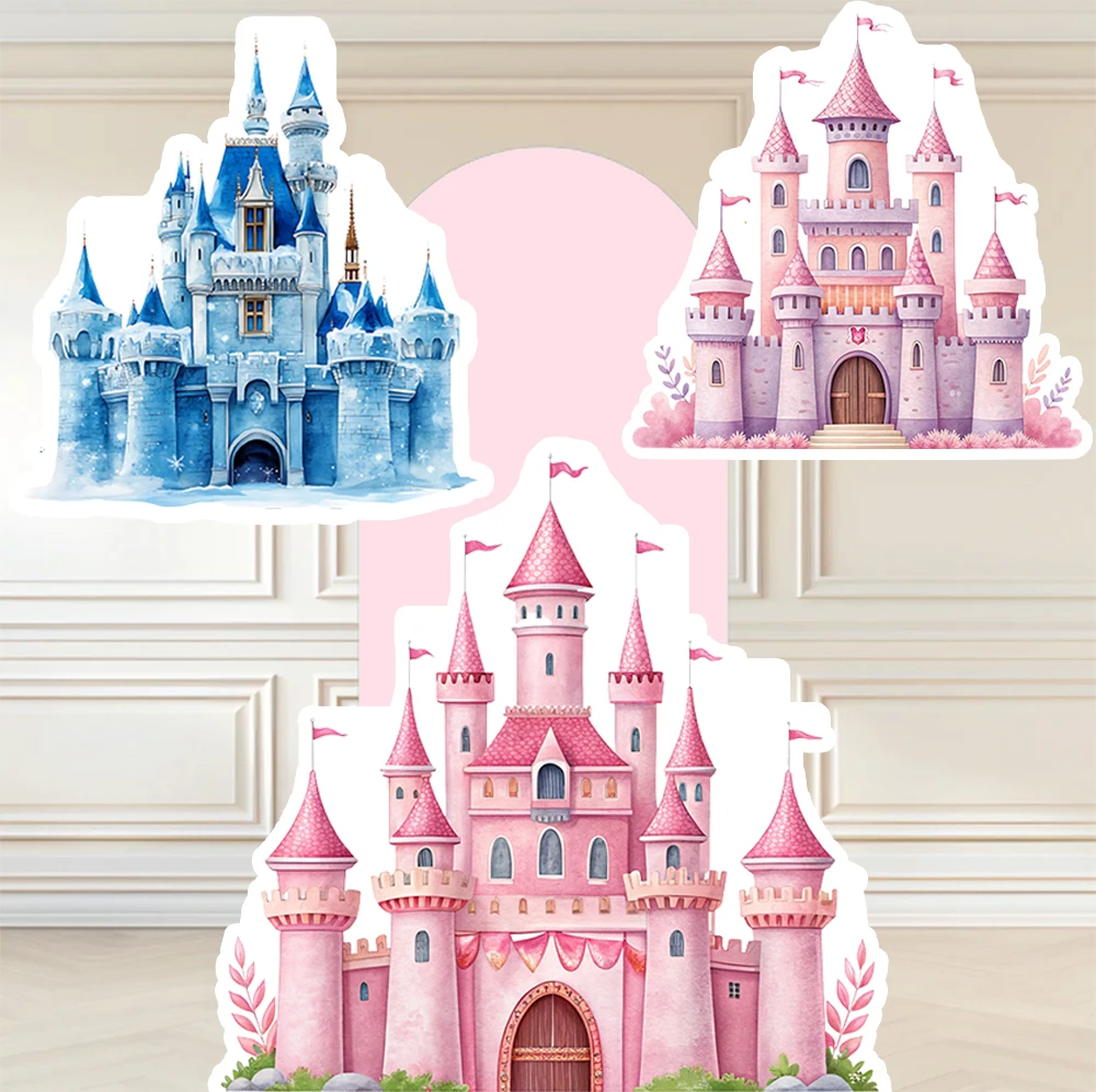 طويل القامة 90 سنتيمتر القلعة الوردي انقطاع الأميرة الصغيرة حكاية القلعة استحمام الطفل خلفية فتاة عيد ميلاد الوقوف الدعائم Kt مجلس رغوة