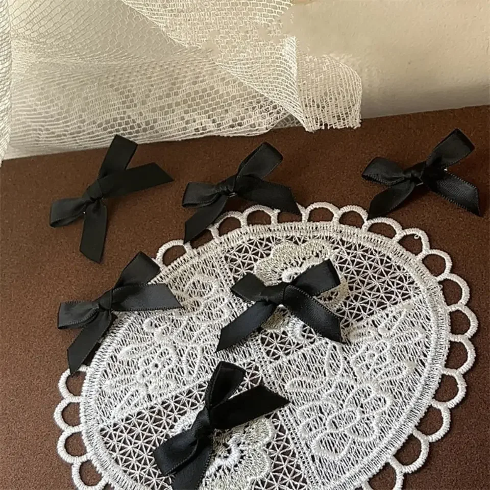 미니 리본 헤어 클립 귀여운 리본 머리핀 소녀들을 위한 달콤한 헤어 액세서리 DIY 헤드웨어