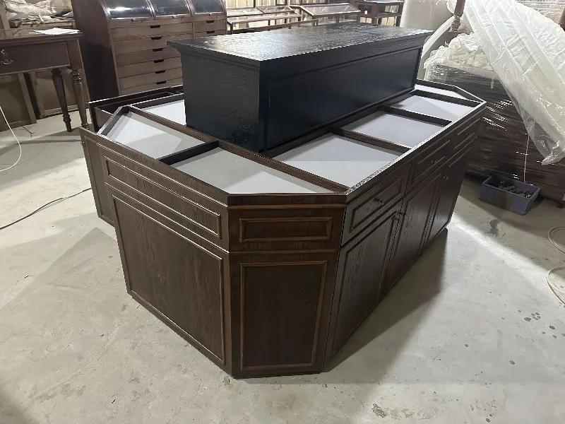 

DSA retro display cabinet Nakajima table display table flowing water table Nakajima jewelry commercial household